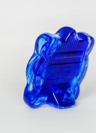 Серебряная икона семистрельная божья матерь в синем муранском стекле 7х9см