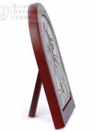 Икона святой александр невский 11х13см в серебряном окладе 925 украшена сусальным золотом