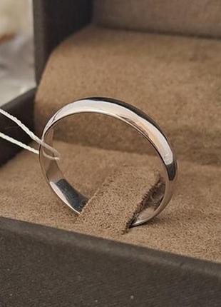 Обручальное кольцо серебряное европейка без камушков8 фото