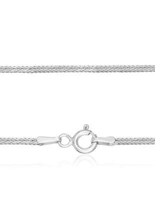 Срібний ланцюжок родированная - лисячий хвіст 807р 2/50