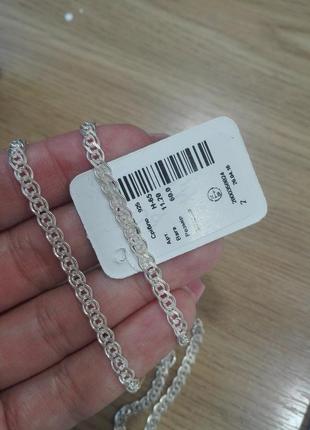 Срібна ланцюжок з плетінням нонна