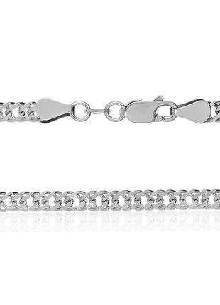 Срібний ланцюг родированная - ромбо 811р 7/55