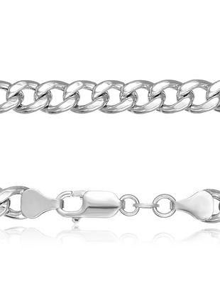 Срібний ланцюг родированная - гурмет 804р 14/55