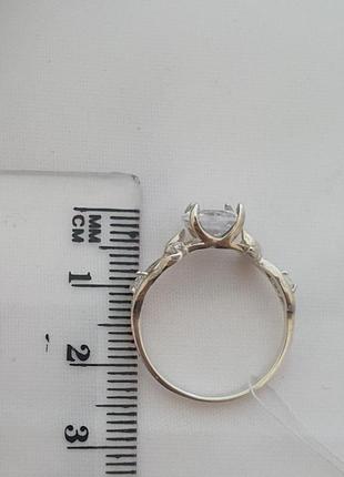 Серебряный комплект с золотом и фианитами