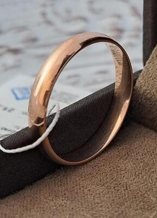 Обручальное кольцо серебряное позолоченное европейка тонкое2 фото