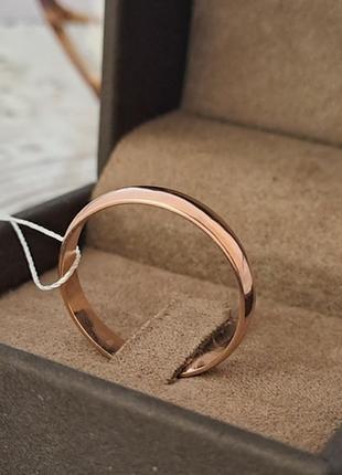 Обручальное кольцо серебряное позолоченное европейка тонкое6 фото