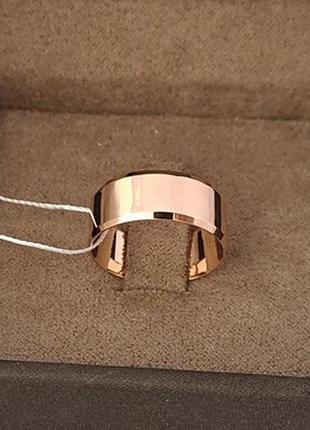 Обручальное кольцо из серебра позолоченное американка классическое1 фото