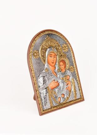 Святохідна ікона небесної матері 4х5,6 см аркової форми на пластиковому кіоті2 фото