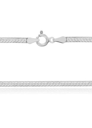 Срібний ланцюг родированная - плоска стрічка 825р 2/50