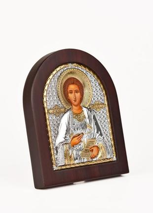 Пантелеймон целитель 20х25см арочной формы на дереве