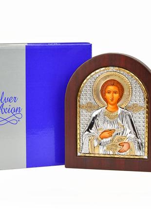Пантелеймон целитель 20х25см арочной формы на дереве