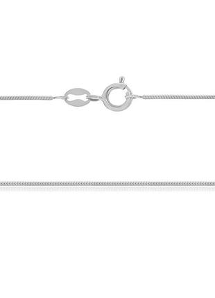 Серебряная цепь родированная - снейк 255р 3/50