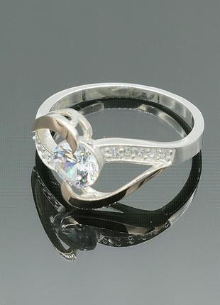 Серебряное кольцо "эталон" с золотом2 фото