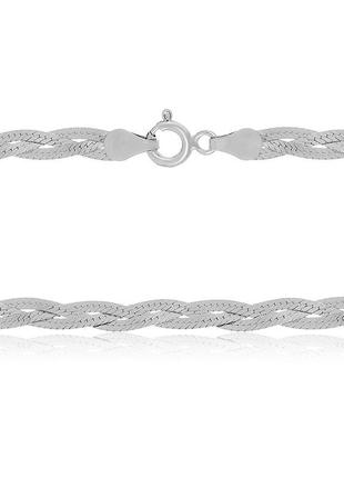 Срібний ланцюг родированная - коса 819р 2/50