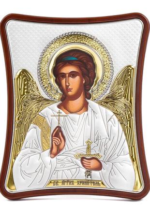 Икона ангела хранителя 15x20 см на деревяном вытянутом киоте