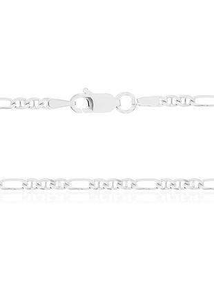 Срібний ланцюжок - фігаро 129 4/55