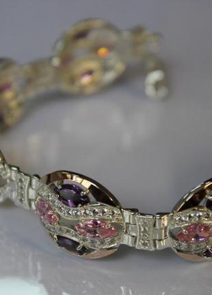 Браслет с золотыми накладками2 фото