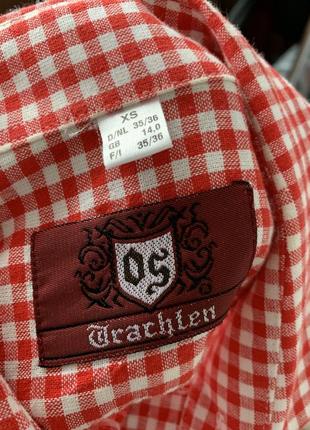 Рубашка баварская альпийская октоберфест клетка виши