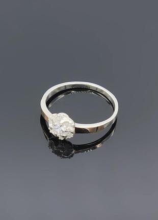 Серебряное кольцо "гламур" с золотом5 фото