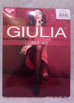 Giulia lurex 60 den женские колготки с добавлением металлизированной нити,с люрексом1 фото