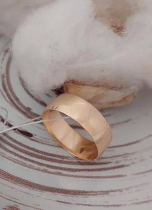 Обручальное кольцо золотое европейка классическое широкое 20 размера2 фото