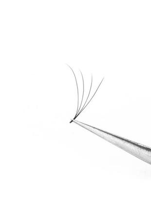 4d-d-010-12 mm по 1000 шт. пучковые ресницы для наращивания santalucia