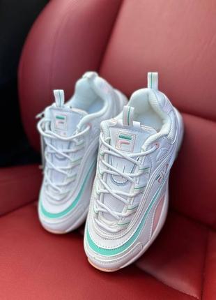 Fila ray clearance white pink mint