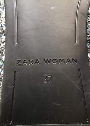 Новые блестящие балетки zara размер 375 фото