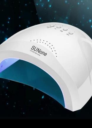 Гібридна лампа uv/led sun one 48 вт led+uv потужна та надійна лампа для полімеризації гель-лаку sunone