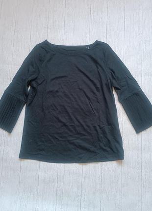 Рубашка с полурукавами с прикрепленными складками tchibo нижняя, р.наш 54-56 48/50 евро5 фото