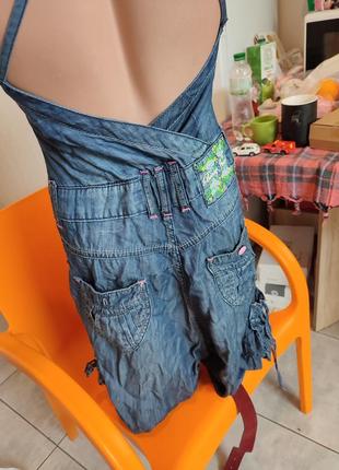 Комбинезон женский р с шорты джинсовые5 фото
