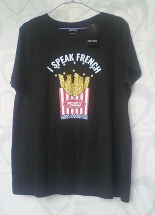 Прикольная футболка "esmara", р - 40/42 евро германия