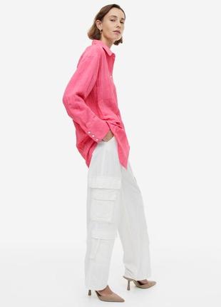 Длинная рубашка из жатого шифона, розовая длинная рубашка6 фото