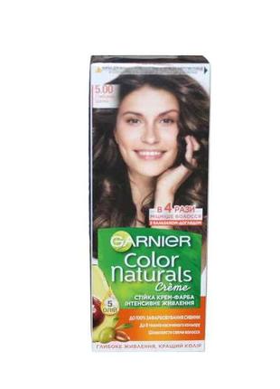 Фарба для волосся color naturals 5.00 глибокий шатен 110 мл тм garnier "gr"