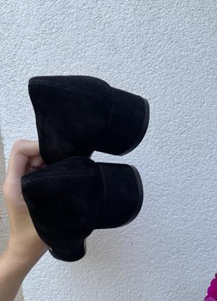 Замшеві чорні класичні ,офісні туфлі, балетки італія minelli8 фото