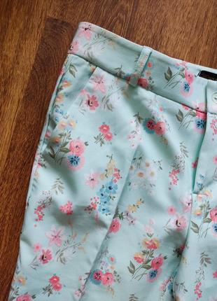 Штаны имталия классические брюки оригинальный цветочный принт2 фото