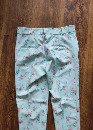 Штаны имталия классические брюки оригинальный цветочный принт4 фото