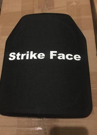 Комплект керамічних бронеплит strike face 6 клас nij iv 2.7кг (бронепластини)