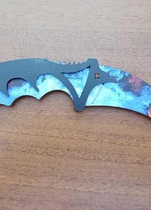 Ніж керамбіт веселка з дерева