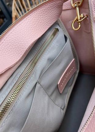 Женская розовая сумка шоппер, marc jacobs tote из экокожи люксового качества9 фото