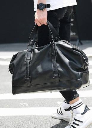 Стильная мужская городская сумка эко кожа9 фото