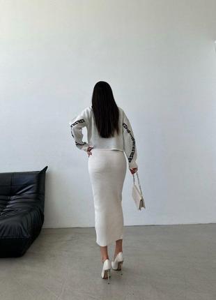 Костюм сарафан платье и свитер вязка2 фото