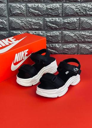 Босоножки nike женские сандалии черные на высокой подошве размеры 35-416 фото