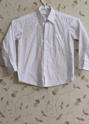 Белая рубашка на мальчика 5-6роков, george1 фото