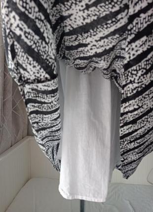 Платье-сарафан, м, принтованное, с подкладкой, легкое, лиф к поясу - резинка, бретельки регулируются.3 фото
