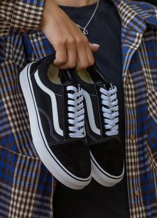 Замшевые, черные кеды vans old skool, натуральная замша, наложенный платеж3 фото