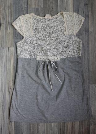 Красивая женская блуза с кружевом р.42/44 блузка футболка6 фото