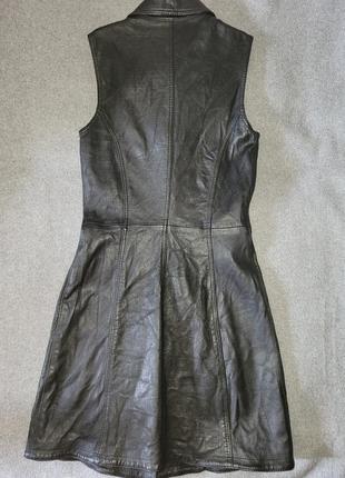 Кожаное платье versus gianni versace, оригинал винтаж6 фото