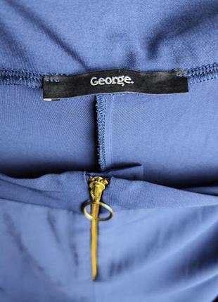 Кюлоты синие палаццо широкие штани george4 фото