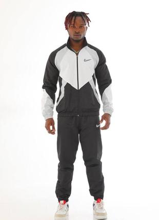 Интажный спортивный костюм комплект nike с плащевой тканой спортивный костюм nike винтажные с плащёвки найк3 фото